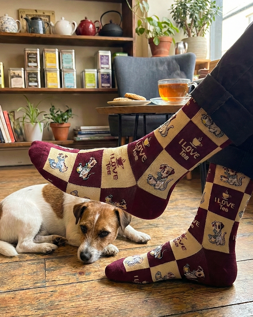 I Love Tee Socks Dog Lover Design